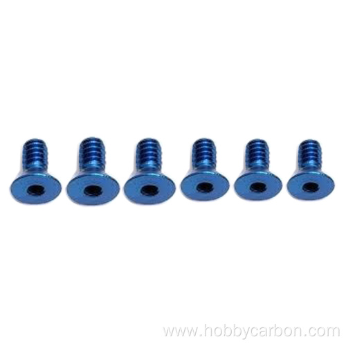 Hot Sale Colorful Aluminum flat head screw M3